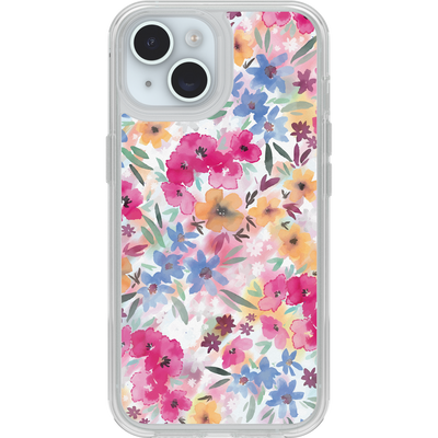 iPhone 16e, iPhone 15, iPhone 14 and iPhone 13 Symmetry Series Clear for MagSafe Confetti of Blossoms Case